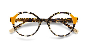 Das Bild zeigt die Korrektionsbrille HORUS HVYW von der Marke Etnia Barcelona in havanna.